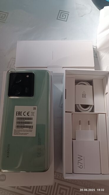 телефоны xiaomi redmi note 8: Xiaomi, 13T, Б/у, 256 ГБ, цвет - Зеленый, 2 SIM