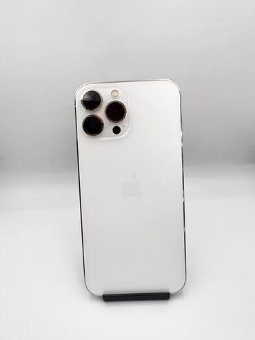 Apple iPhone: IPhone 13 Pro Max, Б/у, 256 ГБ, Белый, Защитное стекло, Чехол, В рассрочку, 85 %