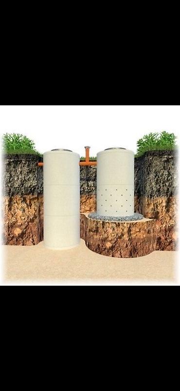 Железобетонные (ЖБИ) кольца для септика: Железобетонное (ЖБИ) кольцо для септика Размер: 150 x 90 x 9 см, Платная установка, В розницу — 17