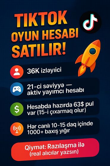 клавиатура и мышь для pubg mobile бишкек: TikTok oyun hesabı satılır. Hesabda 36K izləyici var. 21-ci səviyyəli