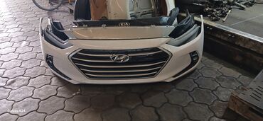 бус сапок бампер: Передний Бампер Hyundai 2018 г., Б/у, цвет - Белый, Оригинал