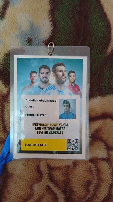Спорт и хобби: Satılır: “Legendary Messi and His Teammates in Baku!” tədbiri üçün — 1