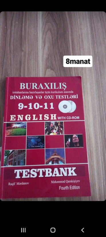 8 ci sinif coğrafiya kitabı: Azərbaycan dili - 5 azn İngilis dili buraxılış 9-10-11 - 8 azn