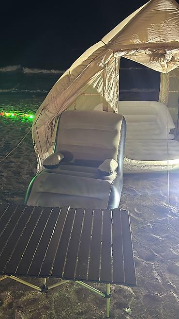 ev tipi çadır: Hava ile cadir dus kabina unitaz esya ve ya moto velosped saxlma otaqi — 4