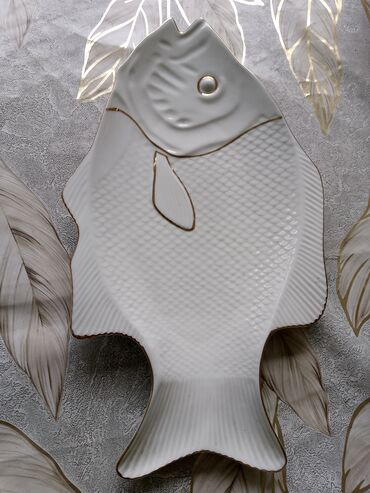 чайный сервис: Тарелки, 1 шт., цвет - Белый, Керамика, Польша