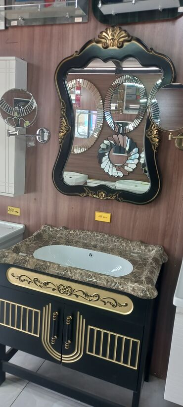 Çanaq üçün kranlar: Klassik üslubda hazırlanmış bu hamam mebeli dəsti məkana zərif görünüş