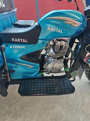 mon moto: Kartal KT200SC üçtəkərli yük motosikleti - Güclü benzin mühərriki — 7