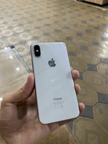 оперативная память ddr3 sdram: IPhone X, Б/у, 64 ГБ, Белый, Чехол