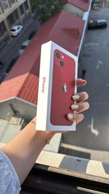 iphon xr: IPhone 13, 128 GB, Qırmızı, Barmaq izi, Simsiz şarj, Face ID