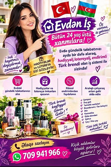 bagcada tibb bacisinin isi: Ev köməkçisi tələb olunur, Dəyişən qrafik, Təcrübəsiz — 1