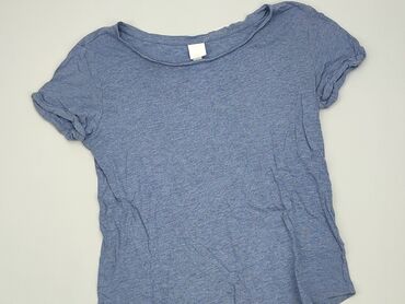 niebieski t shirty: T-shirt, H&M, XS, stan - Dobry