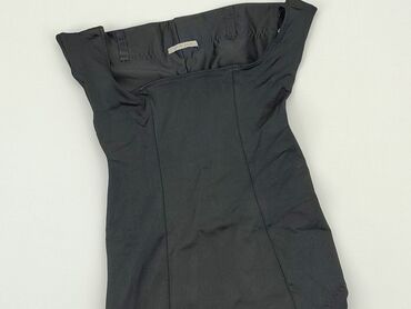 czarna prążkowana sukienka: Dress, 8 years, 122-128 cm, condition - Good