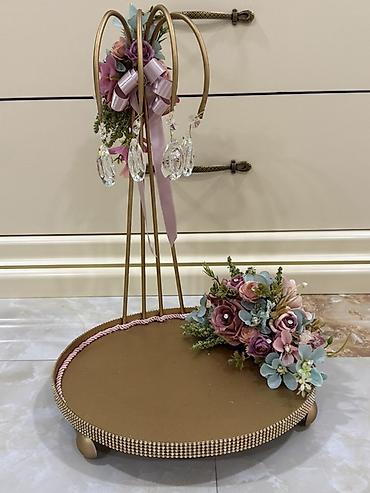 ramazan dekor: Dekorativ zərif sininin üstü və asma kompozisiya - Material: metal — 3