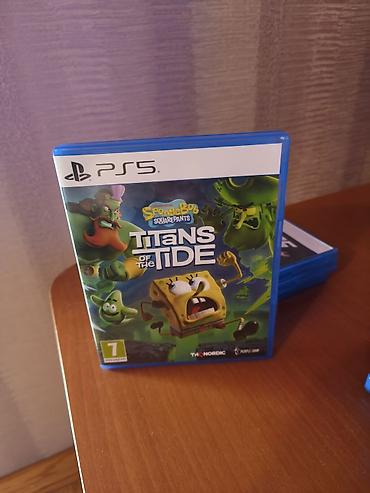 disk ps5: PS5 oyun diskləri paketi, çox az istifadə olunub - SpongeBob — 1