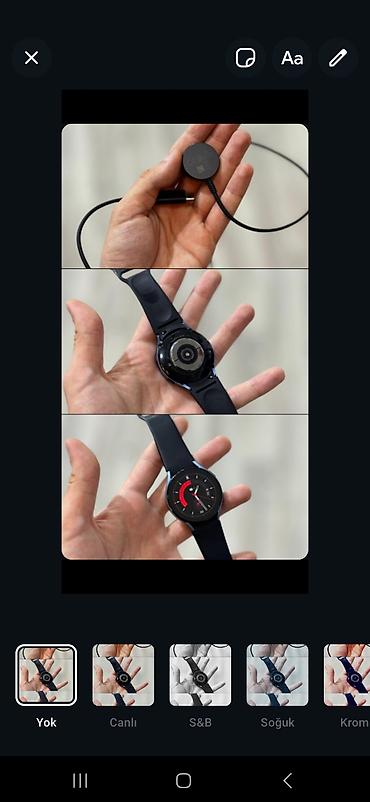 galaxy watch: Samsung Galaxy Watch (simsiz şarj cihazı ilə) Xüsusiyyətlər: - — 1