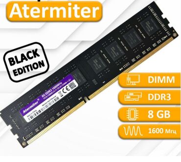 Operativ yaddaş (RAM): Operativ yaddaş (RAM) 8 GB, 1600 Mhz, DDR3, PC üçün, Yeni