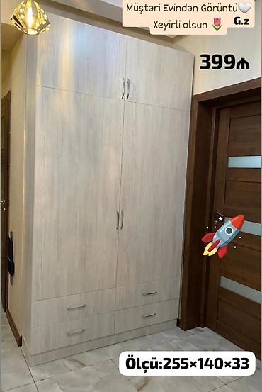 divar skaflari: Yeni, 4 qapılı, Siyirməli, Ağ, Açılan, Düz dolab — 1