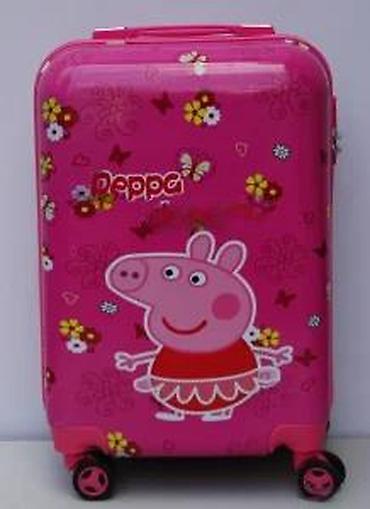 Rančevi, torbe i koferi: Dečji kofer na točkiće – motiv „Peppa dancing“, ružičasti - Tvrda — 6