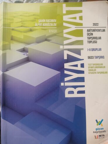 riyaziyyat test toplusu 2021 pdf: Riyaziyyat tapşırıqlar toplusu 1-2 qruplar üçün 9 manat