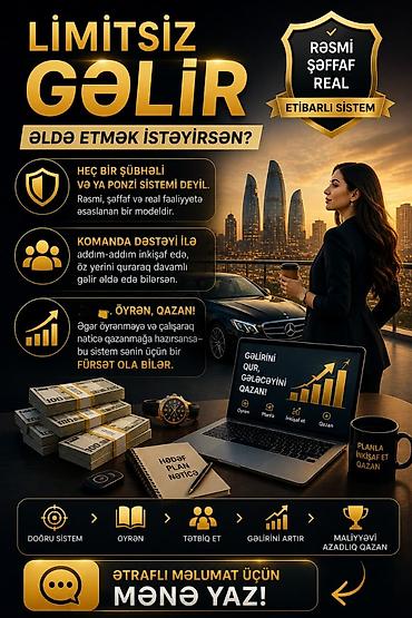 Готовый бизнес: Limitsiz gəlir modeli – rəsmi, şəffaf və real fəaliyyətə əsaslanan — 1