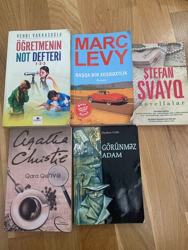Digər kitablar və jurnallar: Bədii kitab Marc levy başqa bir xoşbəxtlik Stefan sveyq novellalar