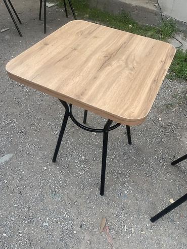 study table: Стол для кафе, Новый, Прямоугольный, Бесплатная доставка, цвет - Коричневый — 2