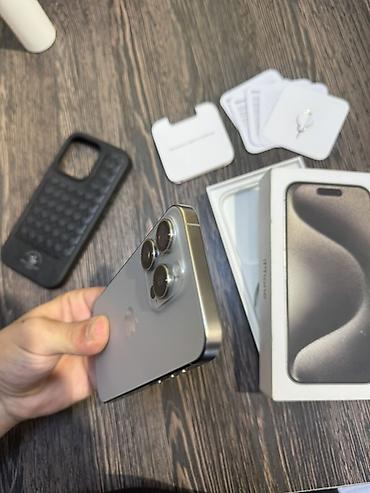 iphone s4: IPhone 15 Pro, 128 GB, Natural Titanium, Sənədlərlə — 6