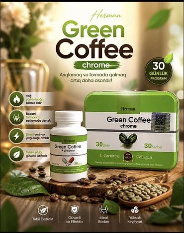 guarana coffe: Herman Green Coffee Chrome – 30 günlük proqram Məhsul təsviri: - — 1