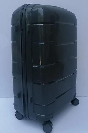 Putni koferi i torbe: Tvrdi kofer na točkiće – tamnosiva boja - Materijal: čvrsta ABS/PC — 6