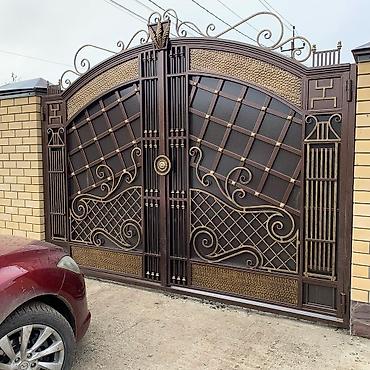 Откатные ворота: Кованые Ворота На заказ Изготавливаем ворота, Ворота распашные Ворота at lalafo.kg — 13 Откатные ворота: Кованые Ворота На заказ Изготавливаем ворота, Ворота распашные Ворота — 13