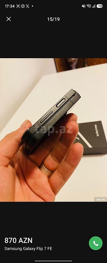 nokia e73 mode: Samsung Galaxy Z Flip7 FE, 128 GB, rəng - Qara, Barmaq izi — 10