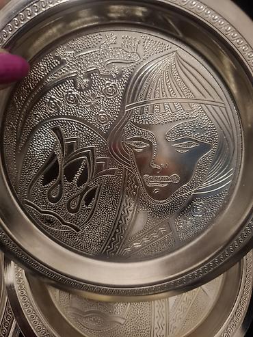 dərin boşqab: Boşqablar, rəng - Gümüşü, Metal — 9