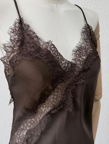 Вечерние платья: ЛЮКС КОПИЯ ZARA ТРЕНД СЕЗОНА Асимметричное сатиновое платье-комбинация — 4