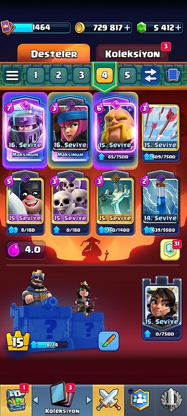 free fire: Clash Royale Hesapı Hərcür Şey var hesapda — 4
