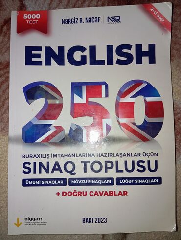 Stəkanlar: Məhsul: İngilis dili “SINAQ-250” – buraxılış imtahanına hazırlaşanlar