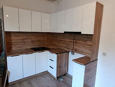 silver kitchen: Угловой кухонный гарнитур современного дизайна - Планировка — 3