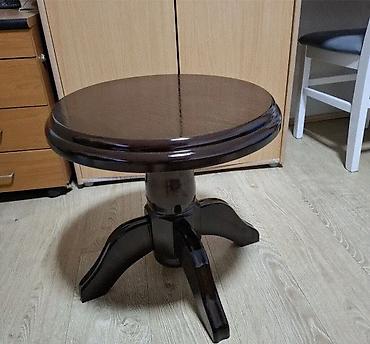 stočić sa točkićima: 04. Klub sto Dimenzije Fi 60 visina 45cm Tabla od medijapana nogari — 1