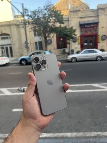 Apple iPhone: IPhone 15 Pro Max, 256 GB, Natural Titanium, Simsiz şarj, Face ID