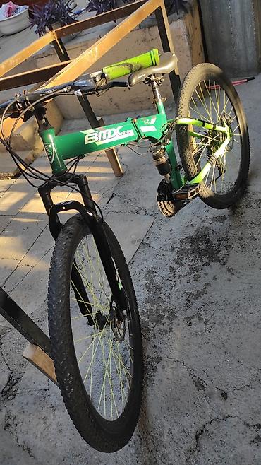 İdman velosipedləri: BMX GTR qatlanan dağ velosipedi - Rəng: yaşıl (qara və sarı detallar) — 4