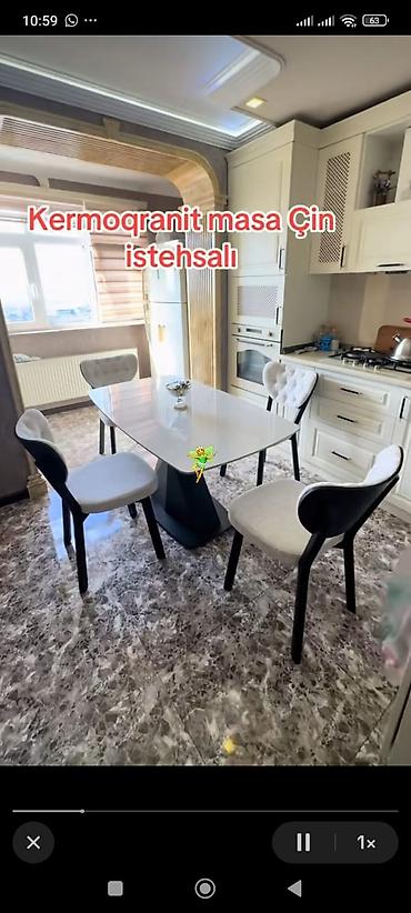 yumuru stol: Mətbəx masası, Yeni, Açılmayan, Dördbucaq masa — 1