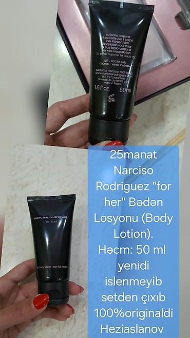Narciso Rodriguez For Her bədən losyonu. Həcmi 50 ml-dir. Tub — 1