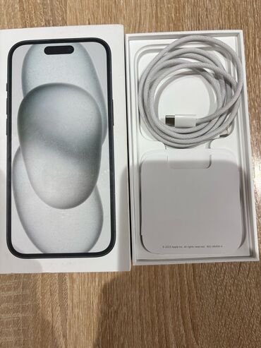 iphone 7 128gb бишкек бу: IPhone 15, Колдонулган, 128 ГБ, Кара, Кабель, 97 %