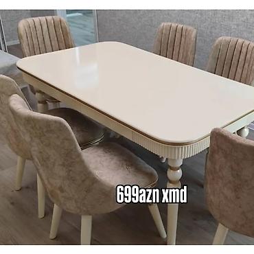 Qonaq otağı üçün, Yeni, Açılmayan, Dördbucaq masa, 6 stul lalafo.az -da Qonaq otağı üçün, Yeni, Açılmayan, Dördbucaq masa, 6 stul