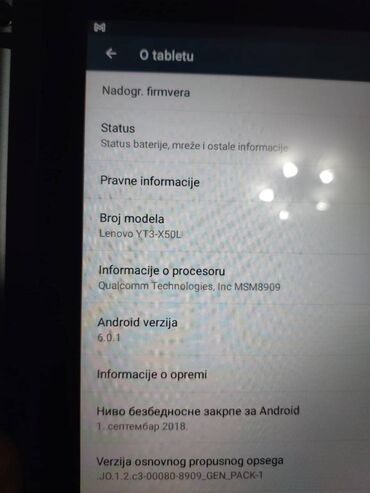 Tableti: Lenovo Yoga Tab 3 Tablet 10 inca quadcore 1.3ghz potpuno ispravan sim — 11