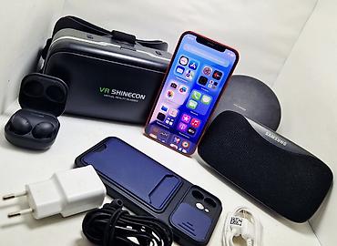 Apple iPhone: IPhone 12, Б/у, 128 ГБ, Красный, Наушники, 100 % — 9