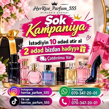 HerRise_Parfum_555 – Ətirlərin Dünyası 30 ml 10 Azn 50 ml 15 Azn -