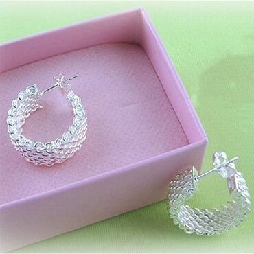 mindjuse karike: Hoop earrings, Material: Silver