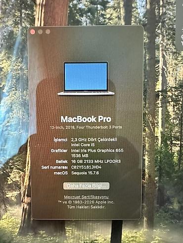 Apple MacBook: Apple MacBook Air 13" (Model A1989, EMC 3214) Cpu : i5 2.3 Ghz Gpu -da lalafo.az — 10 Apple MacBook: Apple MacBook Air 13" (Model A1989, EMC 3214) Cpu : i5 2.3 Ghz Gpu — 10