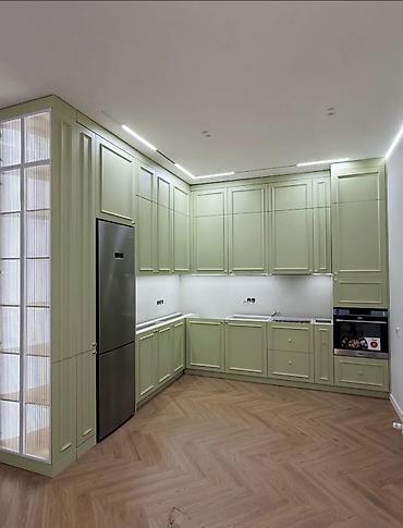 silver kitchen: Кухонный гарнитур, Новый, цвет - Зеленый — 2