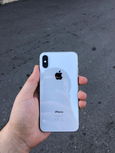 Apple iPhone: IPhone X, 64 GB, Ağ, Face ID